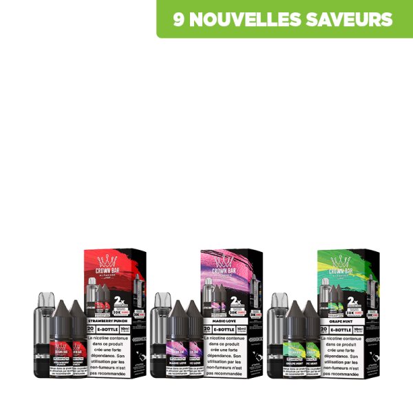 Cartouche Cubic 30k 20ml (1pc) + E-liquides 20mg 10ml (2pcs) - Crown Bar by Al Fakher