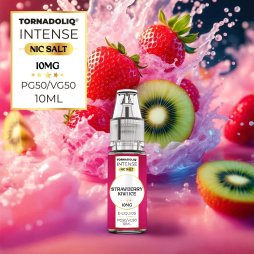 Strawberry Kiwi Ice Nic Salts 20mg 10ml - Intense by Tornadoliq