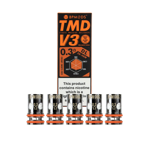 Résistances TMD Mesh 0.3/0.5/0.8/1.0Ω MTL/RDL V3 (5pcs) - BP mods