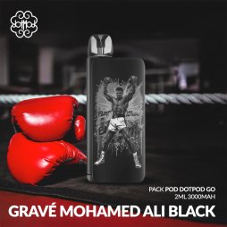 Kit Pod dotPod Go 2ml 3000mAh Black Engraved Mohamed Ali - Dotmod