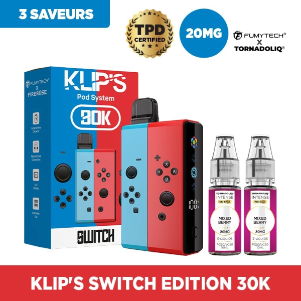 Klip's Switch Edition 30k 2200mAh 7ml / 2% - Fumytech x Tornadoliq