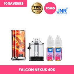 Falcon Nexus 40k + 2 E-liquides 1000mAh 2+10ml / 2% - JNR