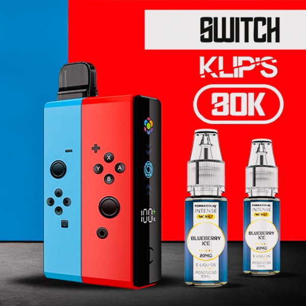 Pack Klip's Switch Edition 30k 2200mAh 7ml / 2% - Fumytech x Firerose