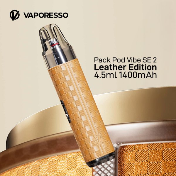 Kit Pod Vibe SE 2 Leather Edition 4.5ml 1400mAh - Vaporesso