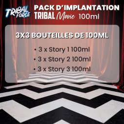 Pack d'Implantation Tribal Movie 100ml (9pcs) - Tribal Force